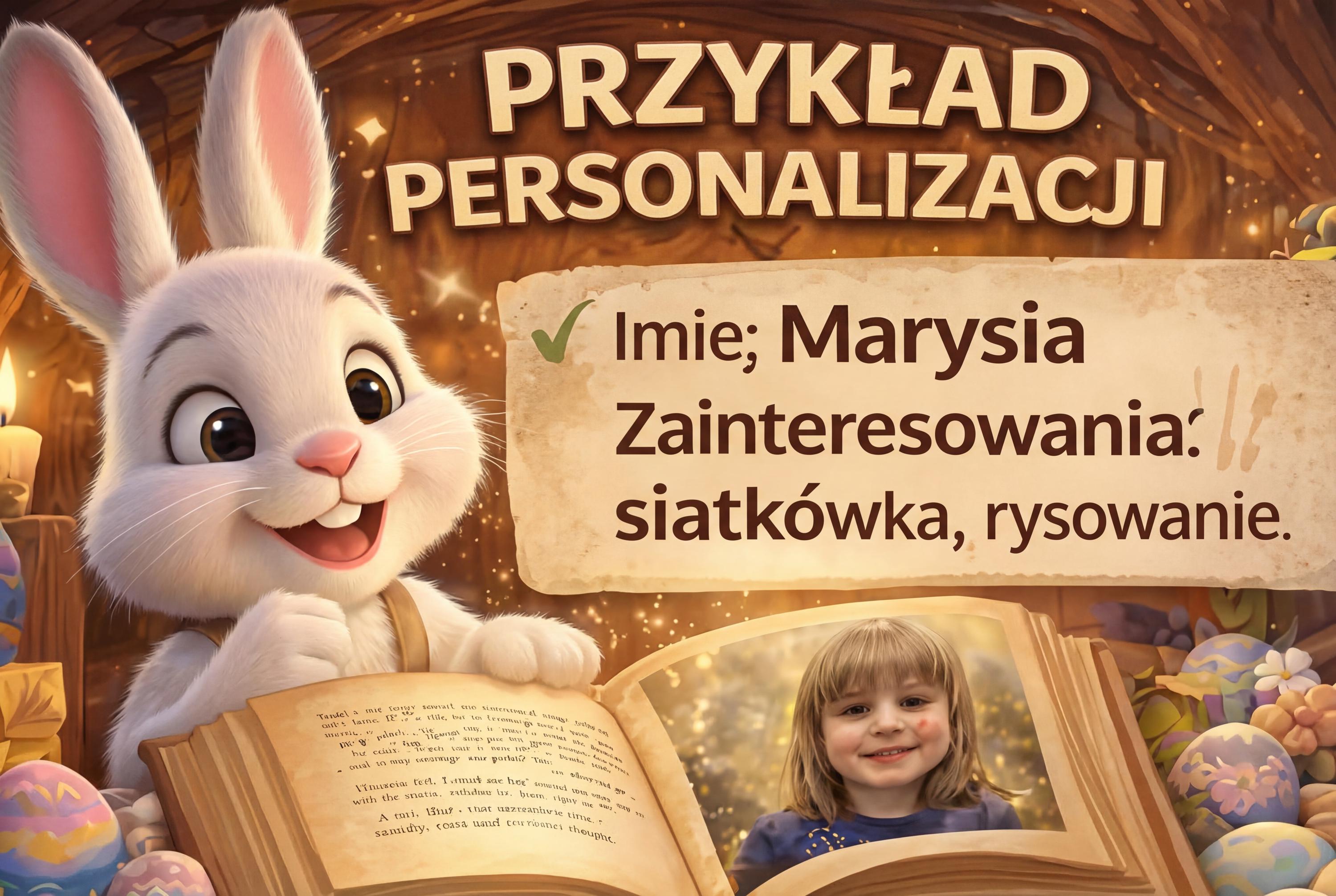 Personalizowane wideo od Zajączka Wielkanocnego | Bajka dla dziecka z imieniem | Wiadomość od Zajączka | Wielkanocny prezent dla dziecka