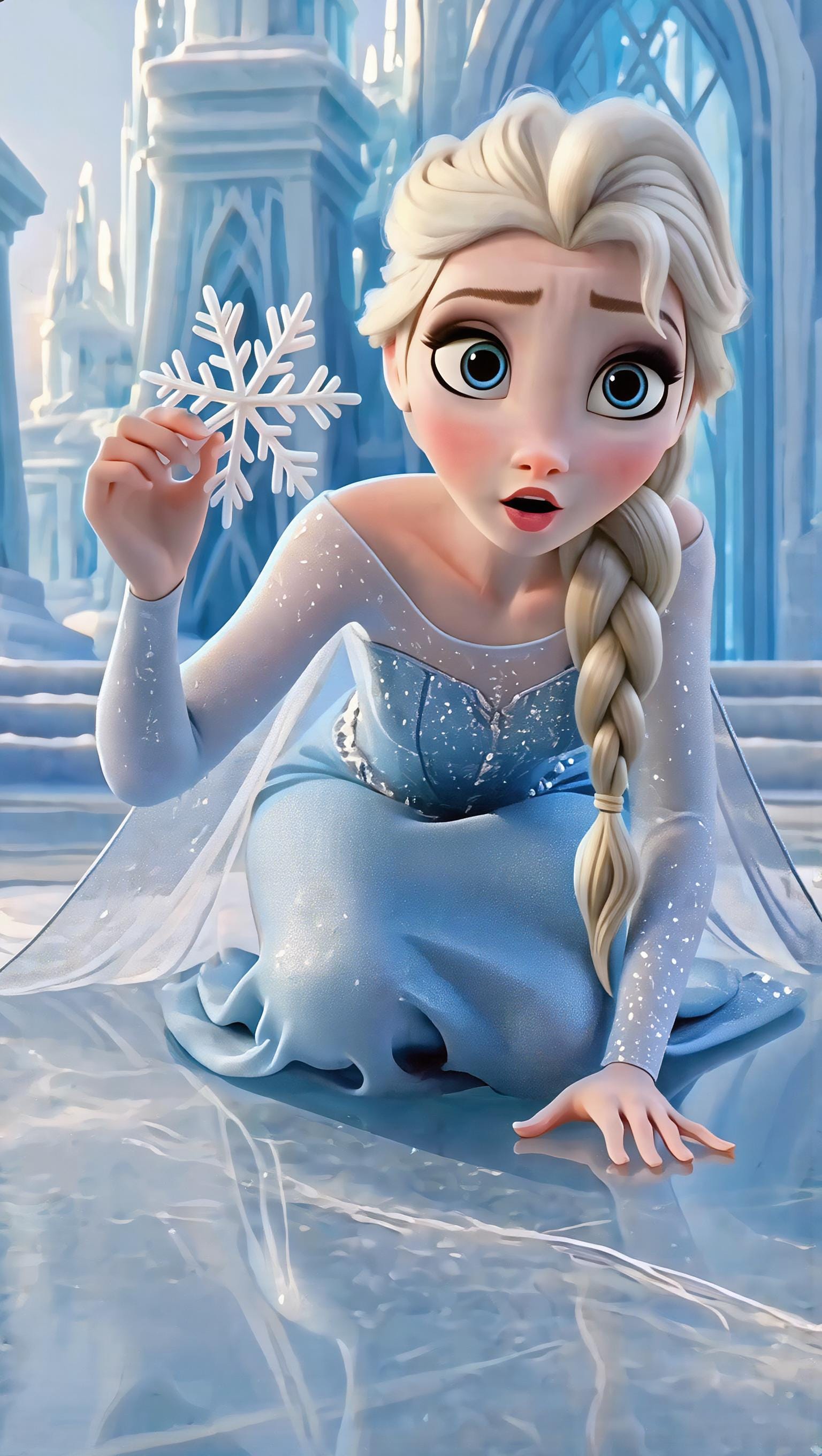 Magical Elsa Frozen Video Invitation Canva Template | Customizable Winter Birthday Invite | Princess Party Digital Download