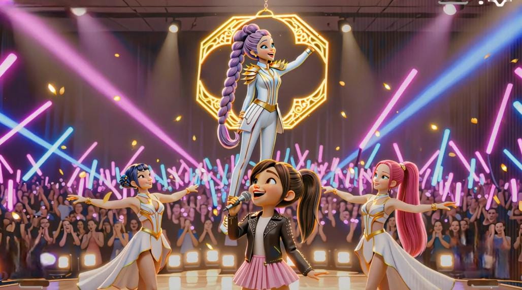 Vidéo personnalisée KPOP Demon hunters, votre enfant devient une star de la KPOP, chanson Golden, vidéo cartoon personnalisée pour filles, cadeau vidéo