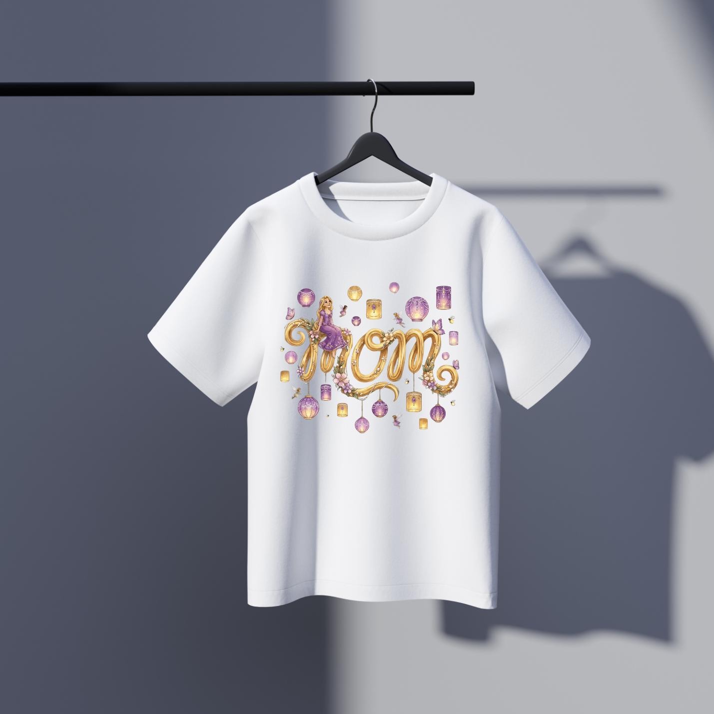 PNG de Rapunzel para el Día de la Madre | Gráfico para camiseta | Mamá princesa Disney | Arte digital en alta resolución