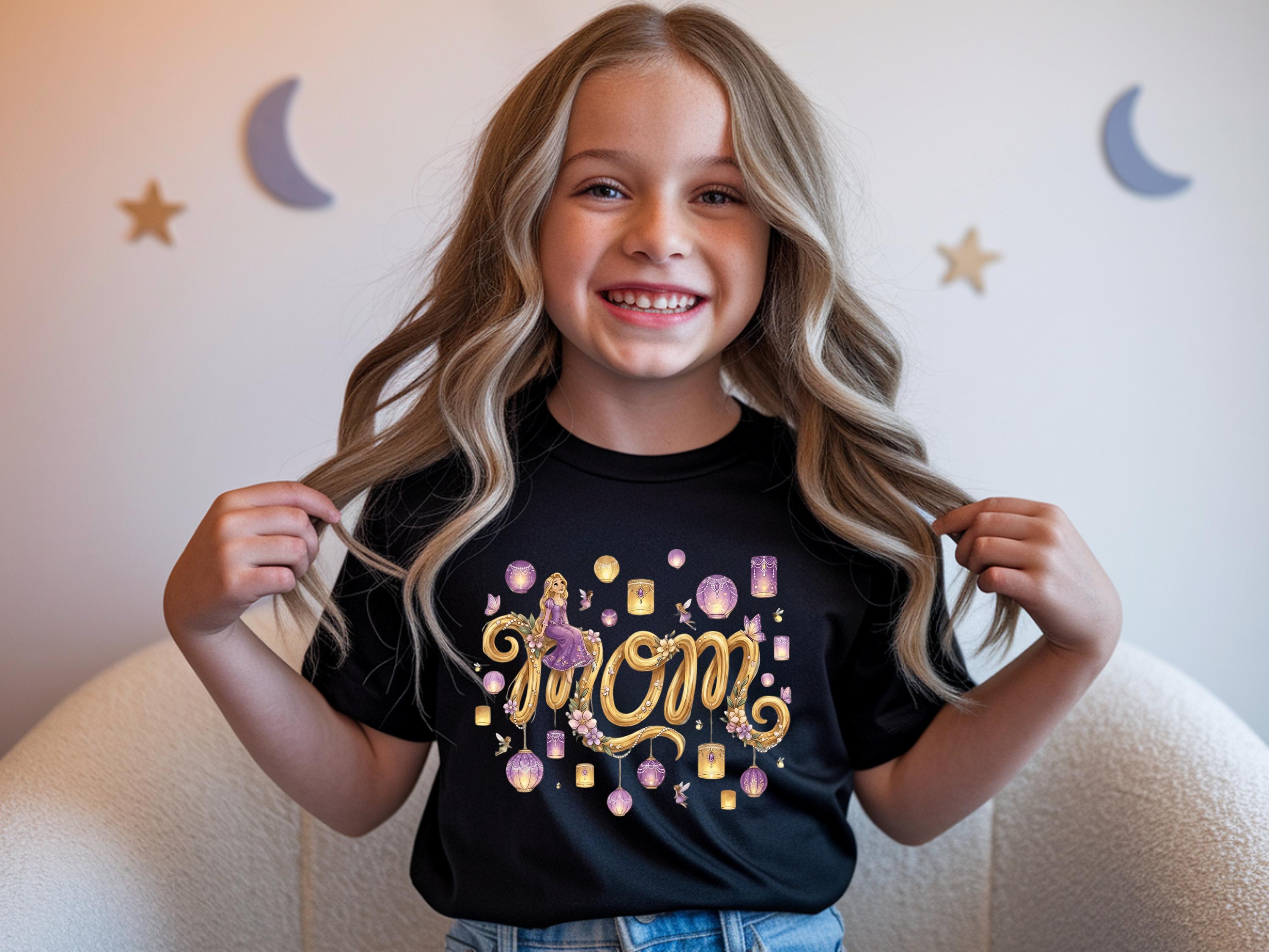 PNG de Rapunzel para el Día de la Madre | Gráfico para camiseta | Mamá princesa Disney | Arte digital en alta resolución
