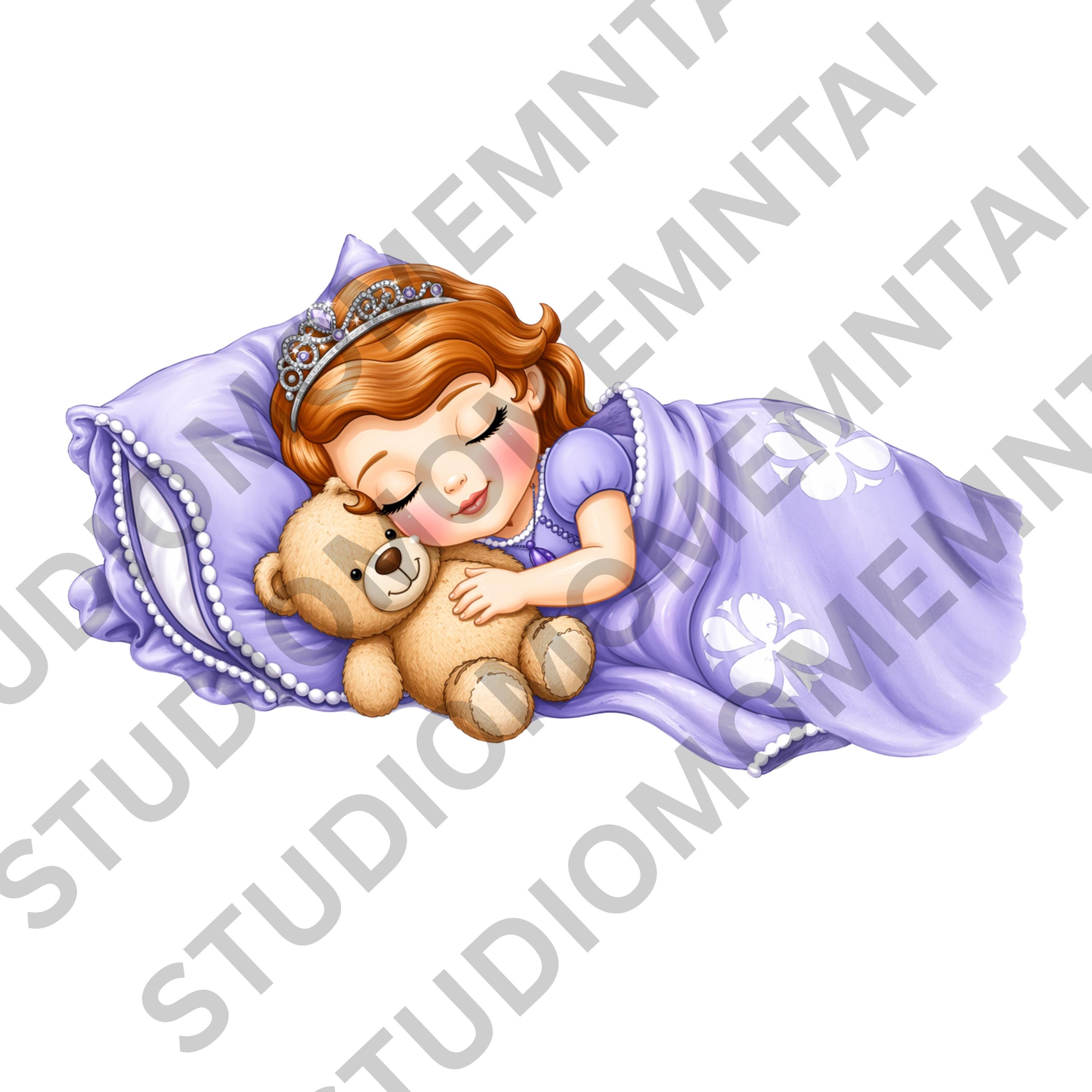 300DPI Princess Sophia the First Cliparts PNG, Watercolor Sophia Clipart, Sophia PNG bundle, Baby Sophia, Kids Nursery Art