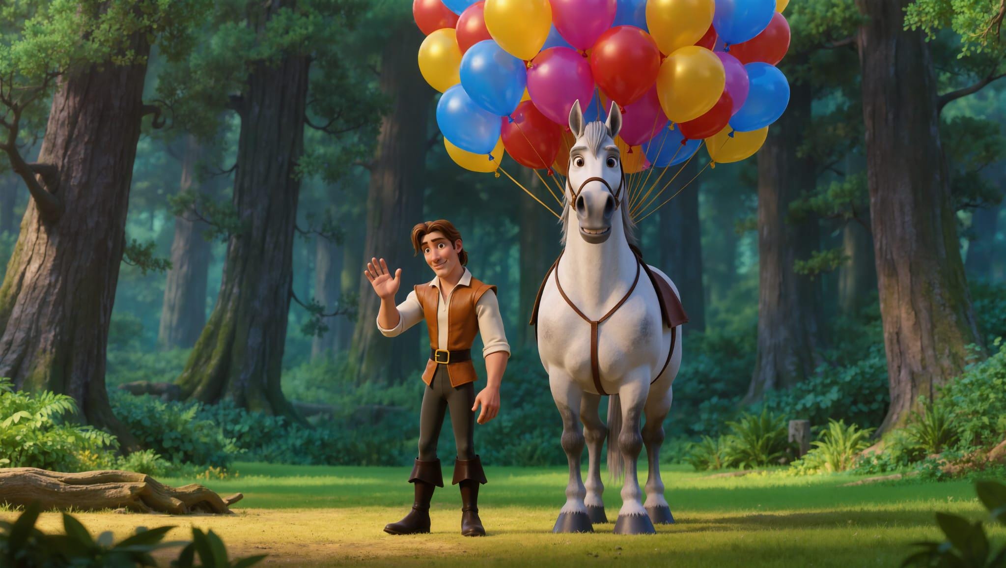 Plantilla de video de cumpleaños de Rapunzel Enredados, video editable de felicitación de cumpleaños en Canva con foto del niño, invitación digital de princesa