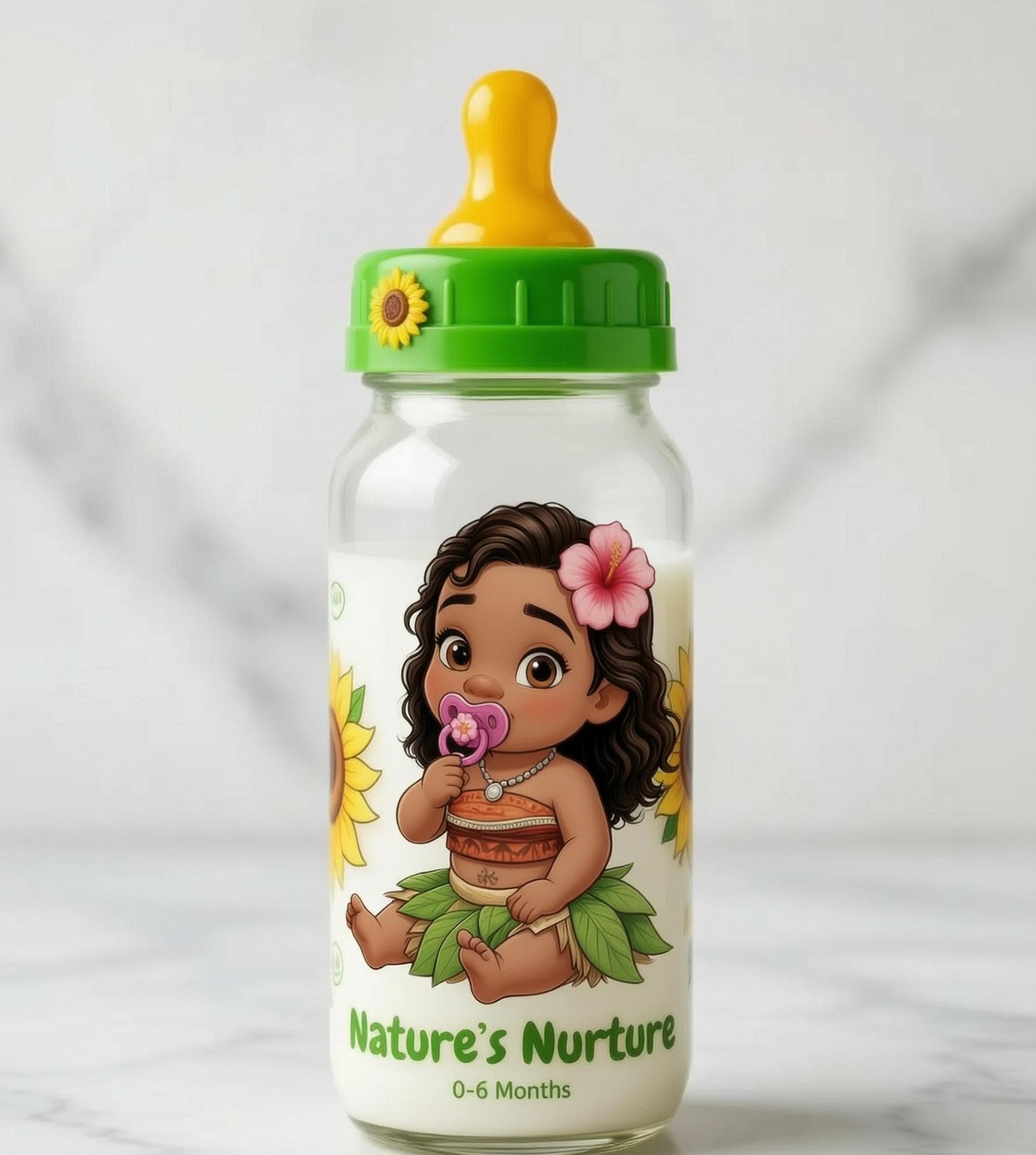 Lot de cliparts PNG Bébé Princesse Moana, clipart transparent inspiré de la princesse bébé Moana 300 DPI, design de sublimation pour chambre de bébé