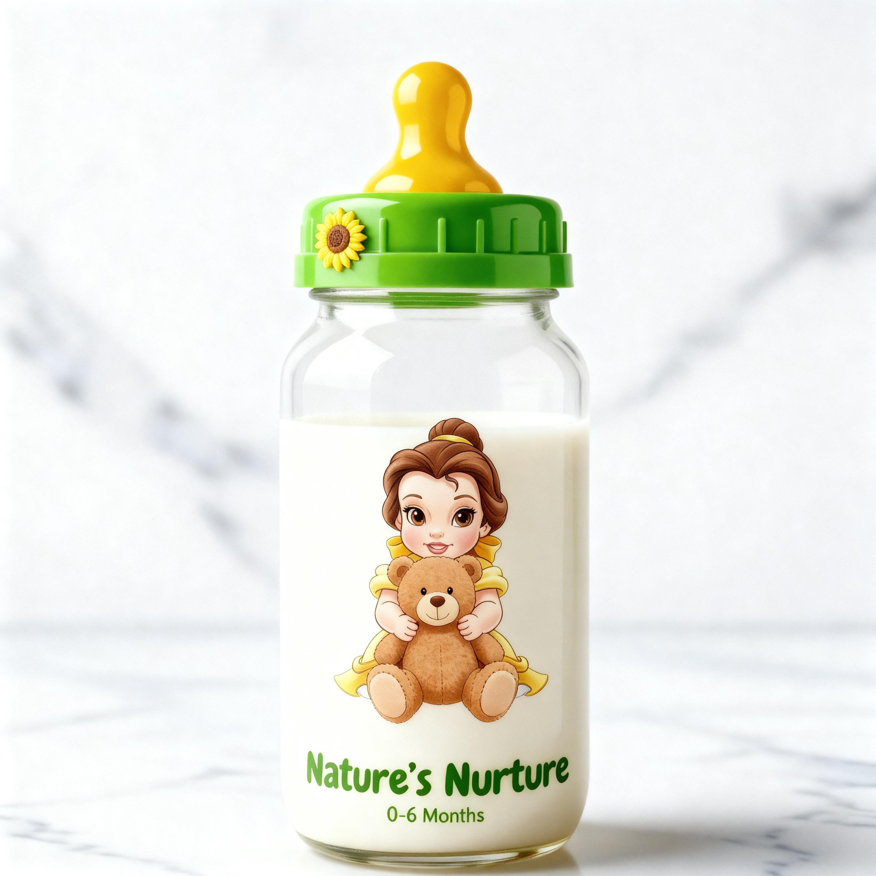 Pack de clipart PNG de bebé Princesa Bella, inspirado en La Bella y la Bestia, clipart transparente 300 DPI, diseño de sublimación para habitación infantil