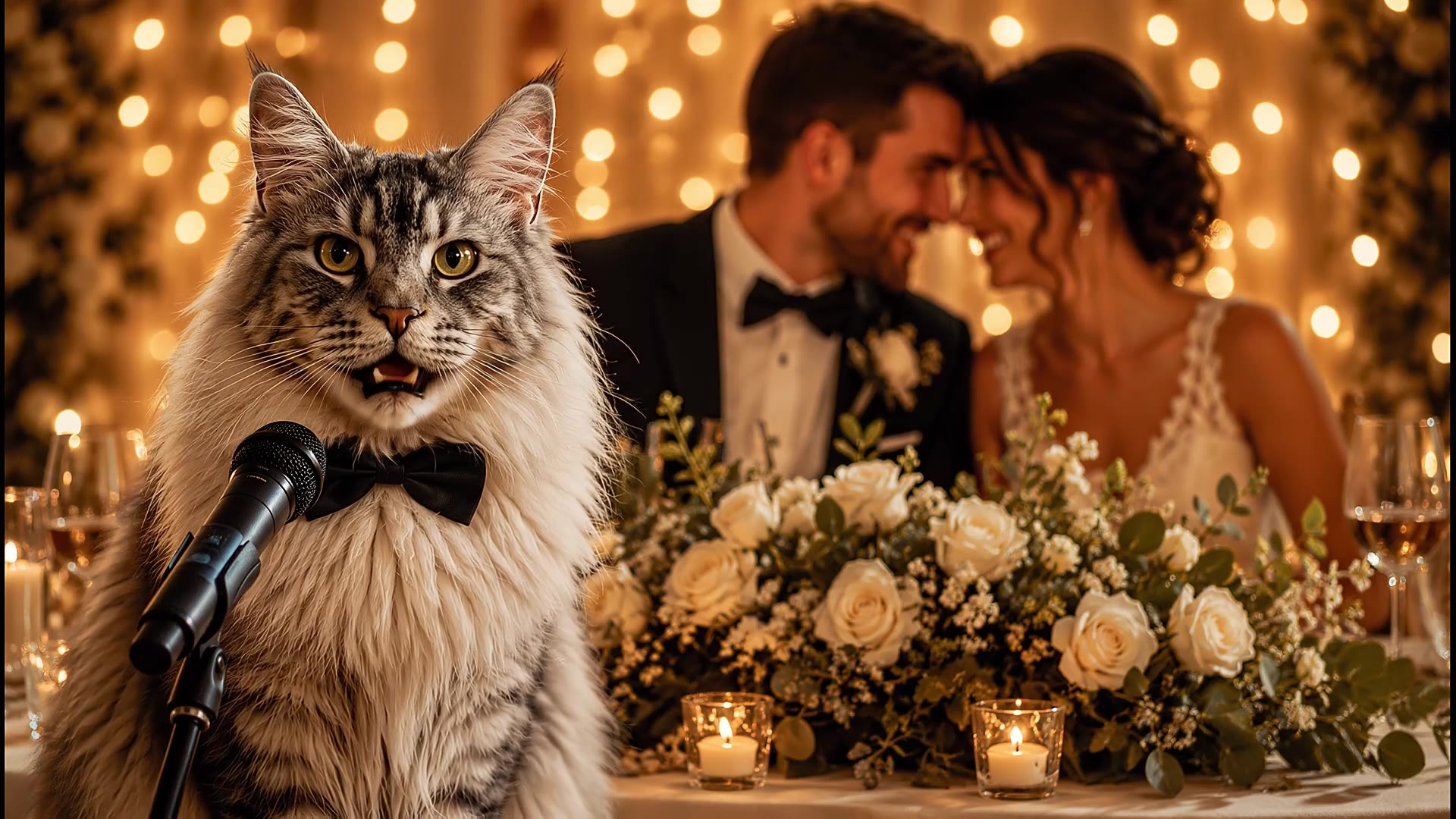 Custom Pet Wedding Speech Video from Photo, Funny AI Wedding Message from Your Dog Cat or Pet, Personalized MP4 Wedding Gift