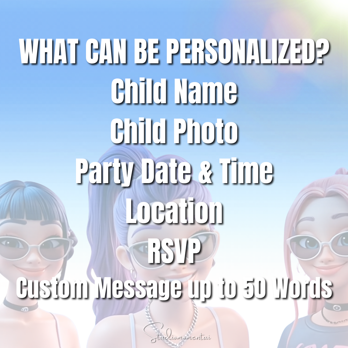Personalized K-Pop Demon Hunter Inspired Pool Party Invitation Video, Custom Child Photo & Message