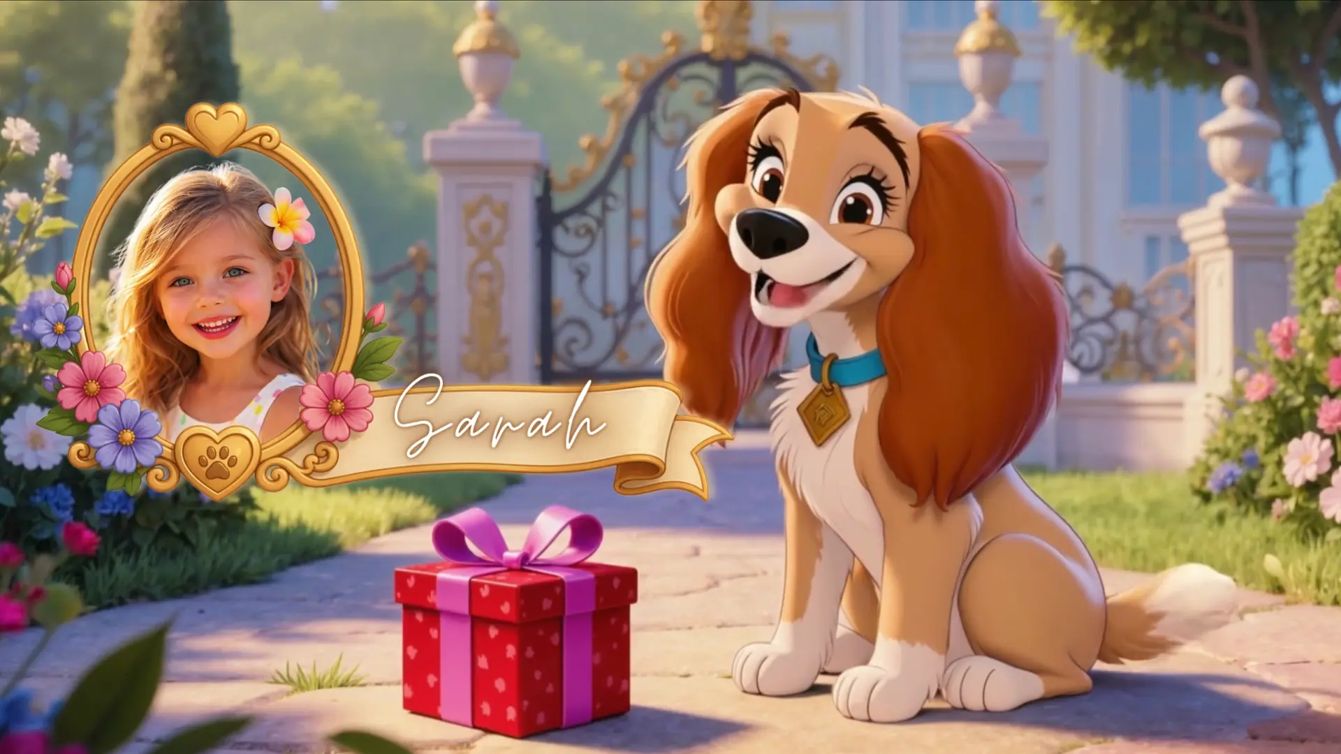 Dog Birthday Video Greeting Canva Template, Editable Kids Birthday Message, Add Photo and Text, Ready Made Voice
