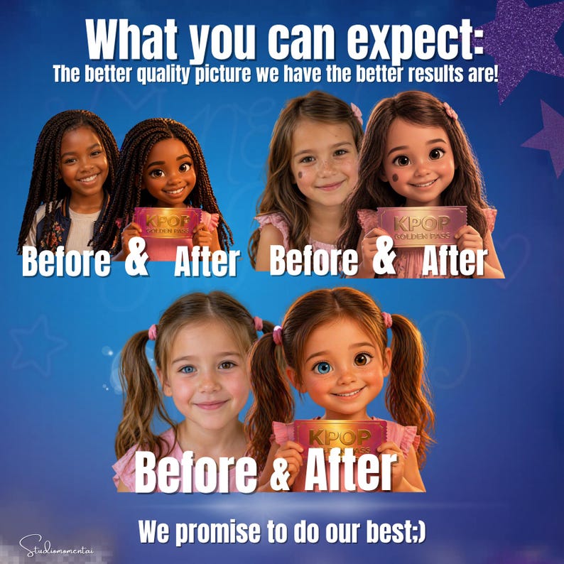 KPOP Demon Hunters Personalized Video, Custom Photo to Cartoon gift Turn Your Child Into a KPOP Star