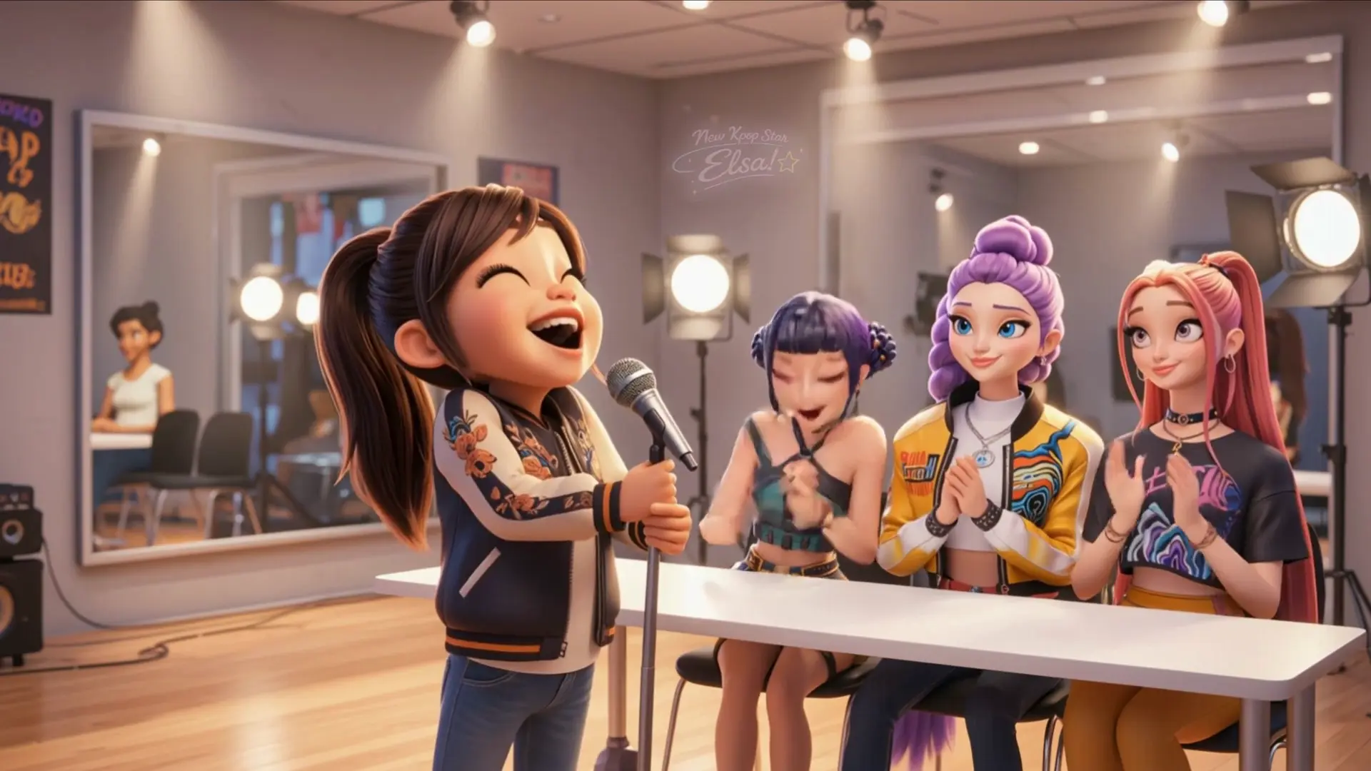 KPOP Demon hunters Personalized Video, Your Child Becomes a KPOP Star,Golden song Custom Cartoon Video for Girls,video gift