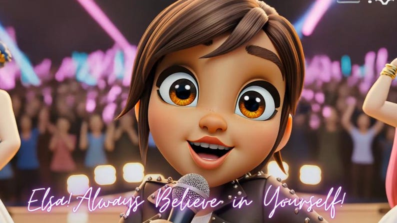 KPOP Demon hunters Personalized Video, Your Child Becomes a KPOP Star,Golden song Custom Cartoon Video for Girls,video gift