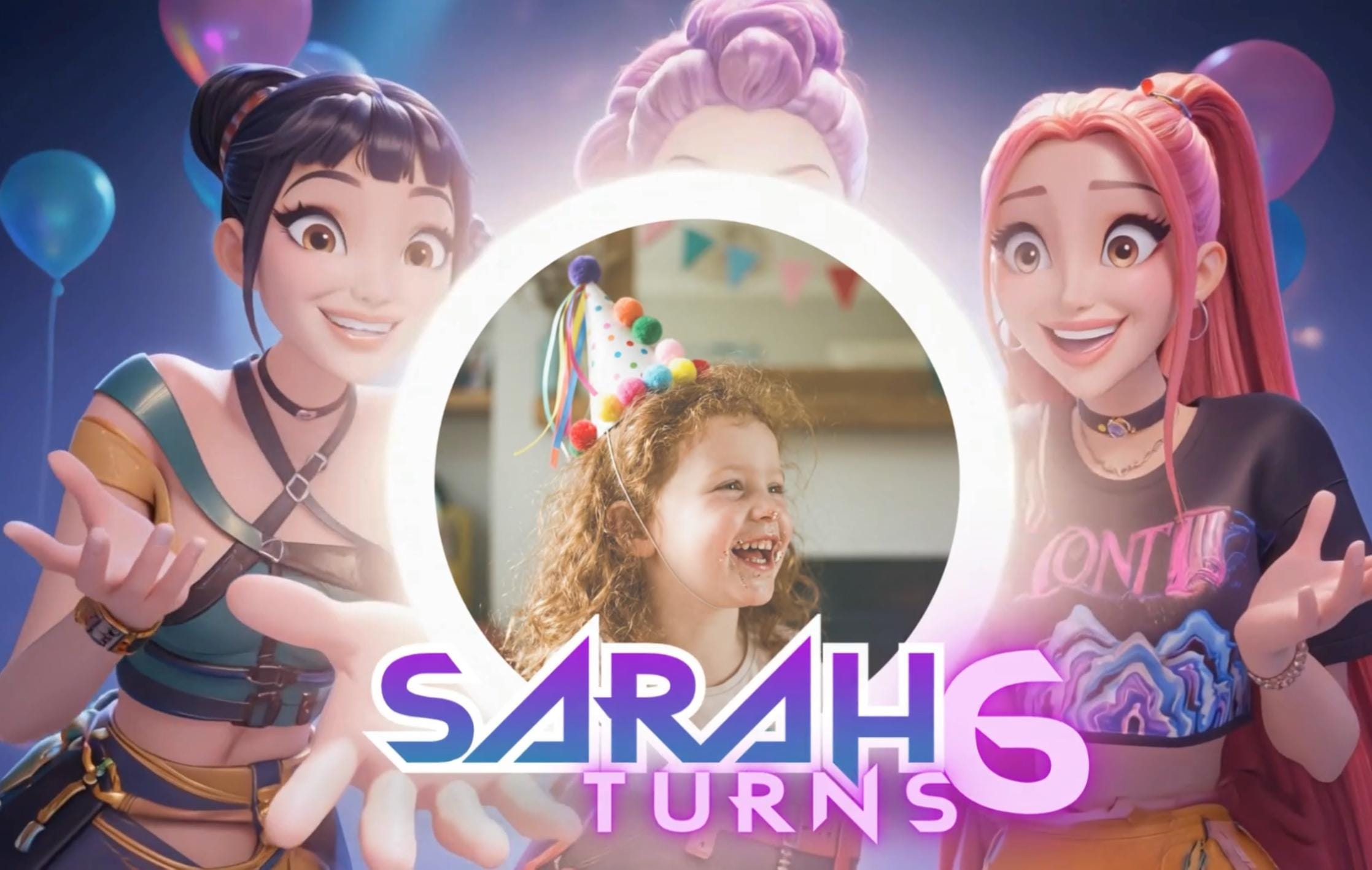 Kpop Demon Hunters Personalized Birthday Video for Kids | Huntrix, Saja Boys, Rumi, Zoey & Mira Inspired K-Pop Character Gift