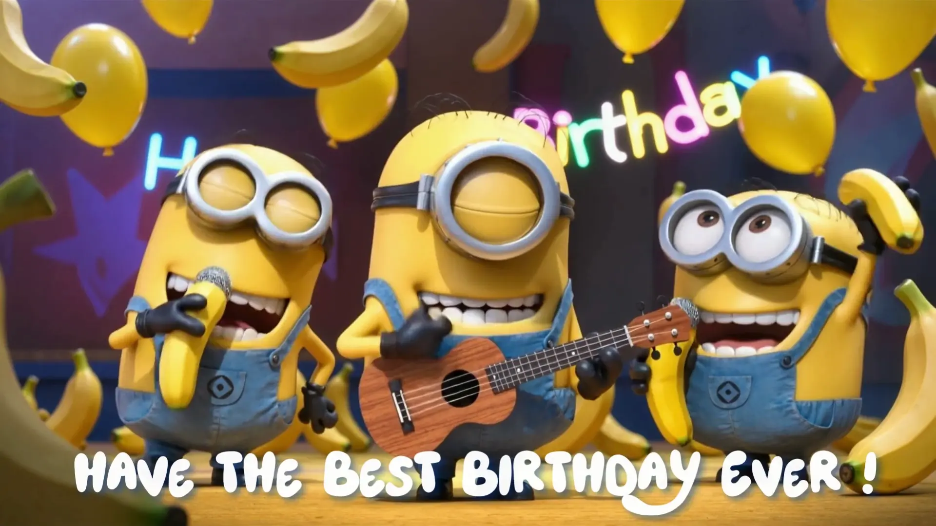 Minions Birthday Video Template, Personalized Kids Video Wishes, Canva Editable MP4 with Child Photo