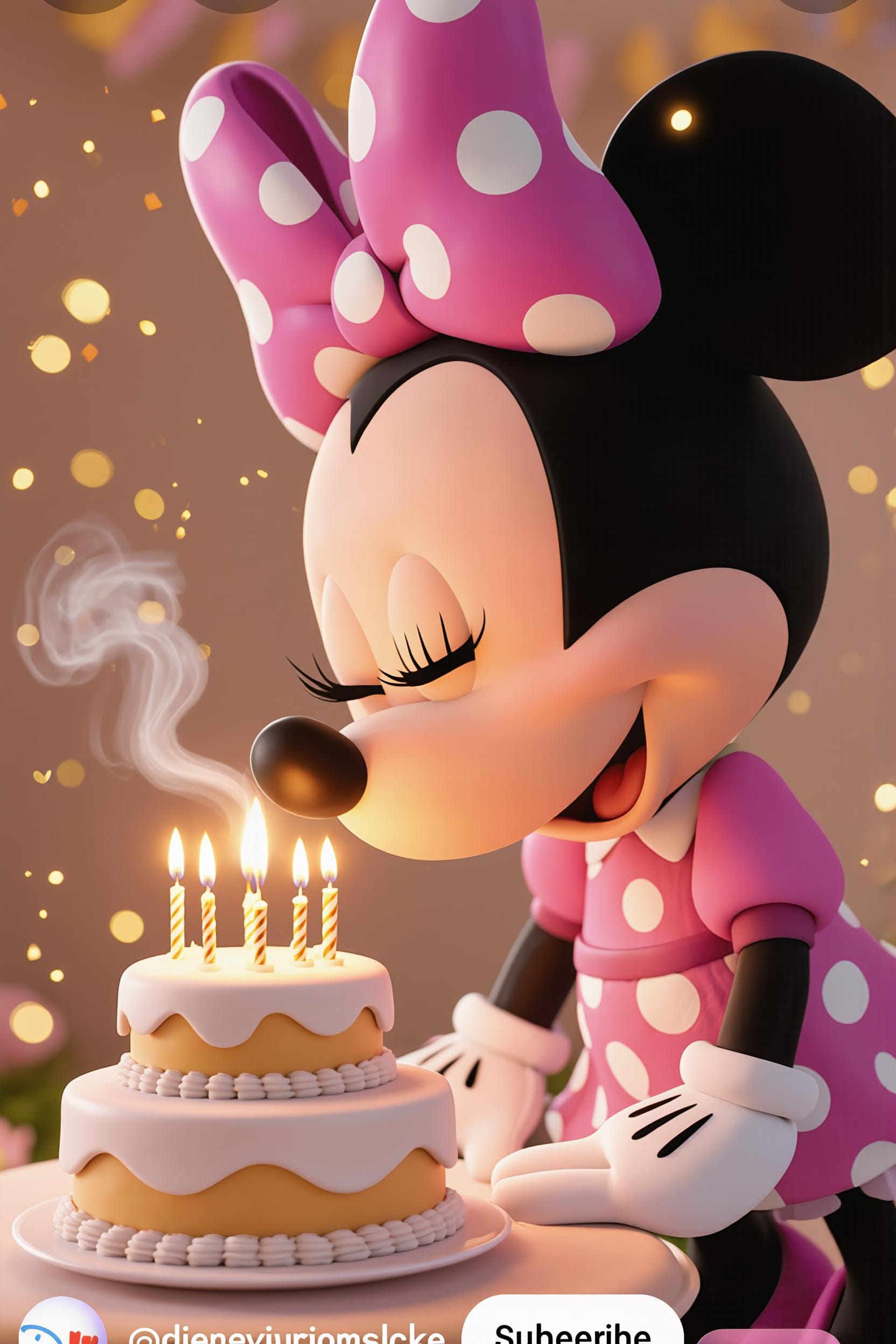 Minnie Mouse Birthday Invitation Video, Photo Personalized Animated Digital Party Invite