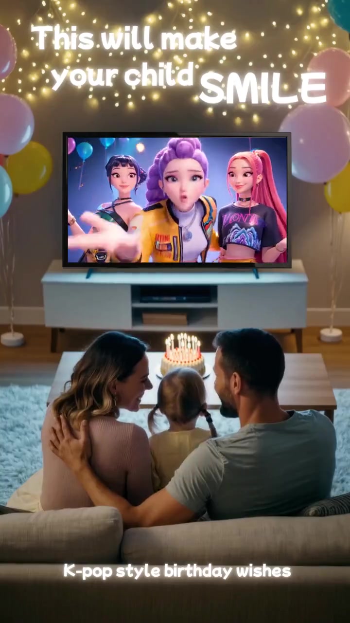 Personalized K-pop birthday video for kids