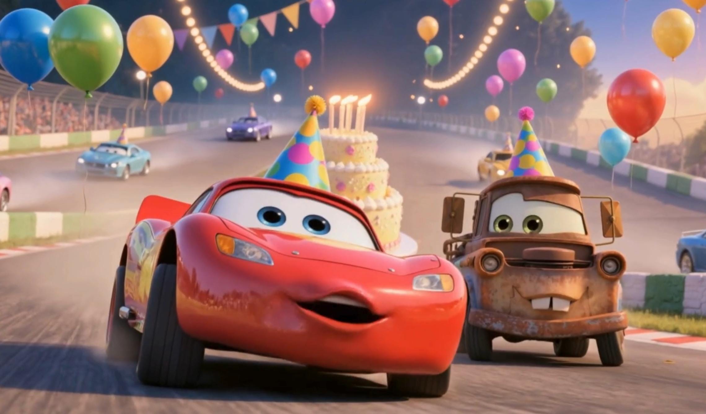 Lighting Mc Queen Birthday gift for child racing cars Greeting Video | Personalized animation with Child Photo and custom message