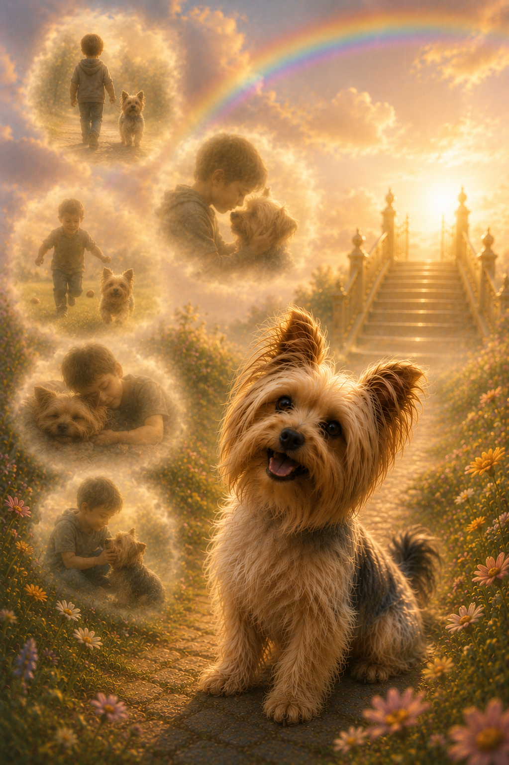 Personalized Rainbow Bridge Dog Video | Talking Dog Memorial | Custom Pet Loss Gift | Dog Remembrance Video | Keepsake