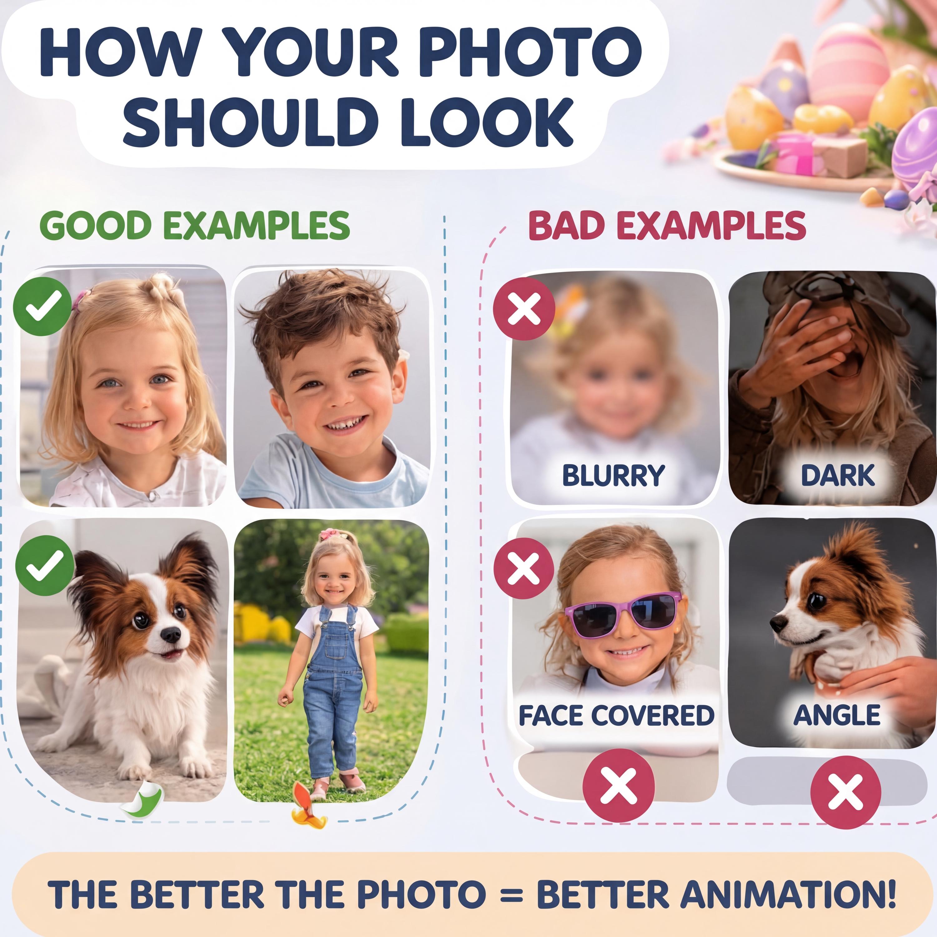 Pixar-style animation from a photo – a personalized Easter video for children with their favorite pet